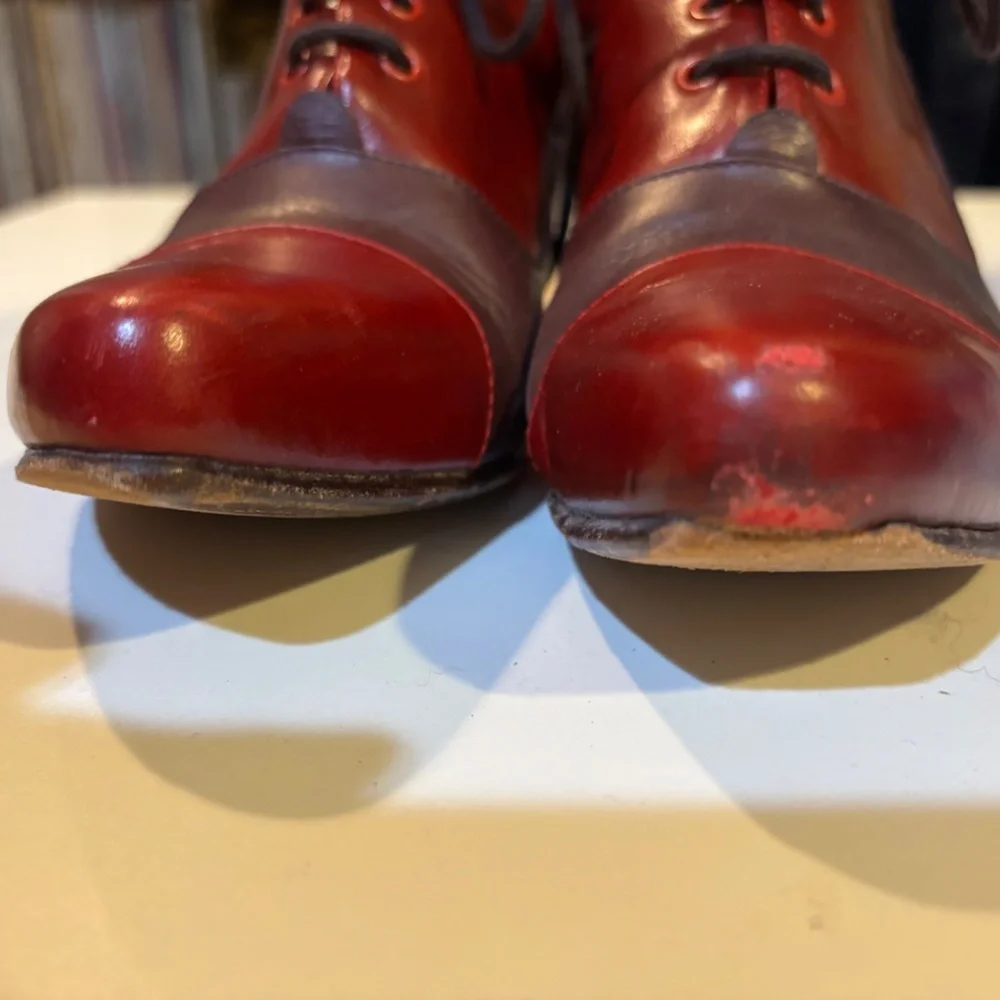 Two-tone Fluevog "secretary" loafers Sz. 7 - Picture 9 of 12